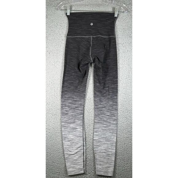Lululemon women Wunder Under Legging High Rise 27" size 4 Silver Running Gym - Picture 4 of 11